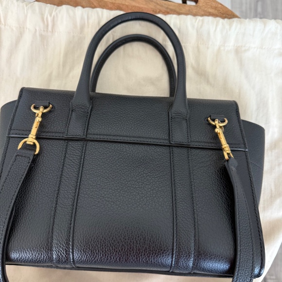Mulberry Small Bayswater Tote in Black Grained Leather - Picture 5 of 16